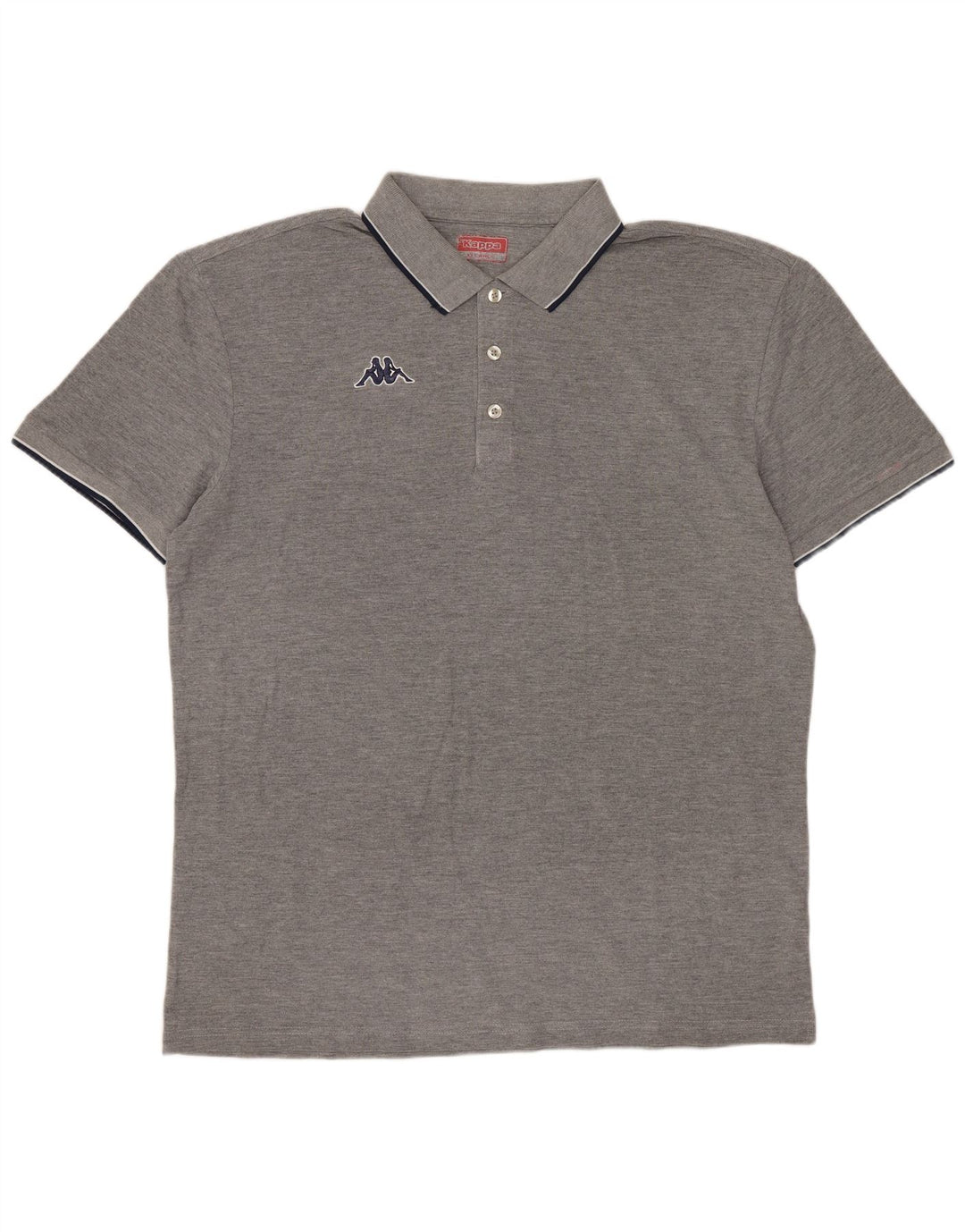 Kappa Polo Hombre XL Gris Algodón