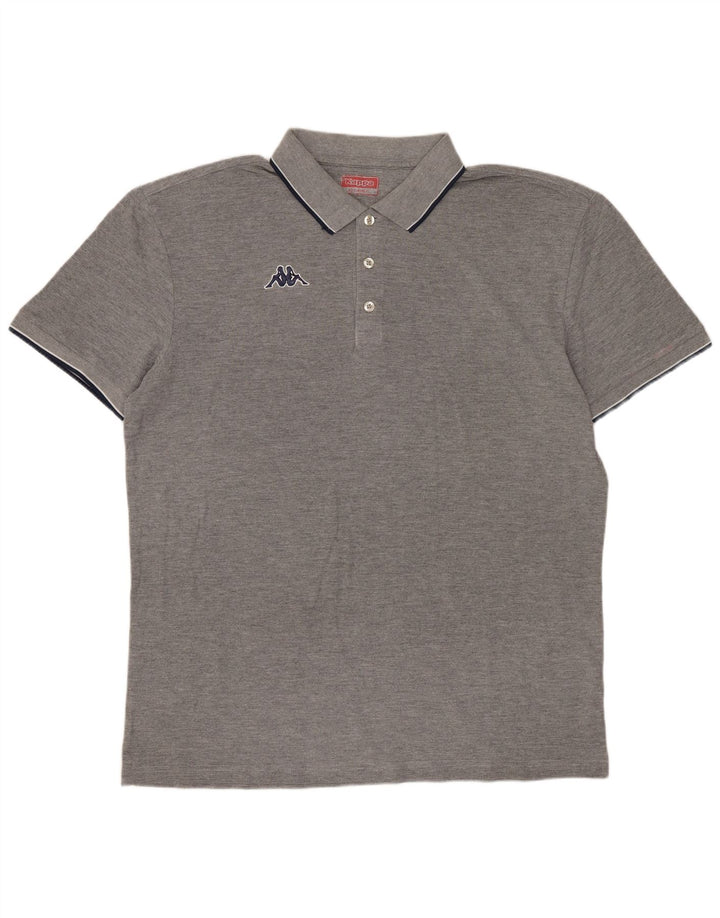 Kappa Polo Hombre XL Gris Algodón