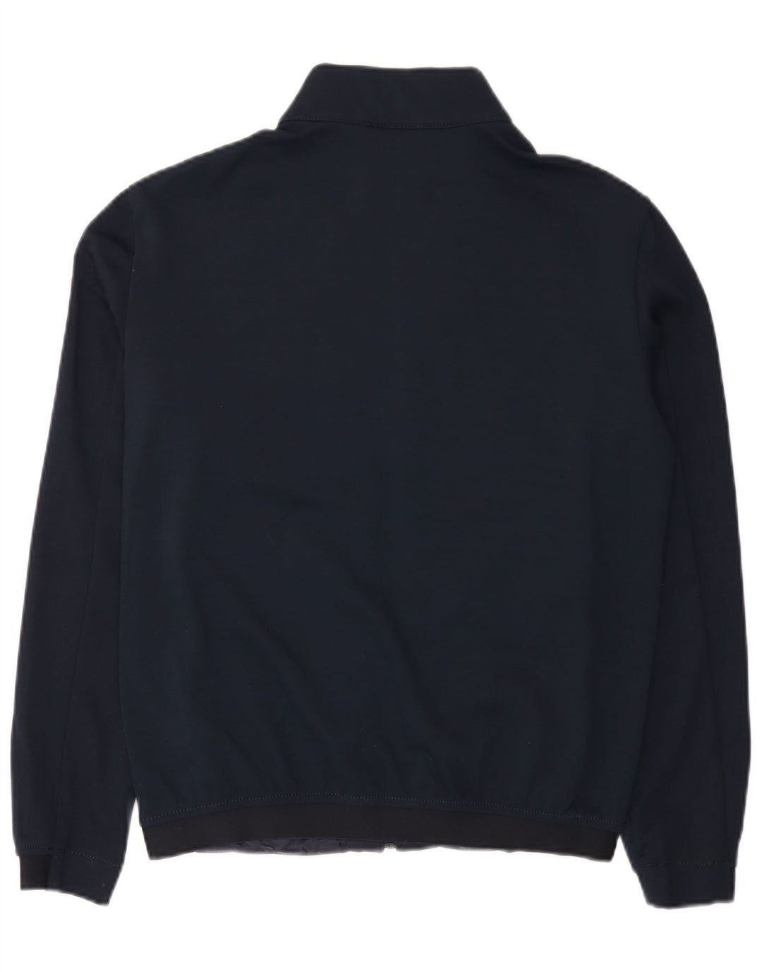 Zara Mens Bomber Jacket UK 38 Medium Azul Marino Colorblock Poliéster