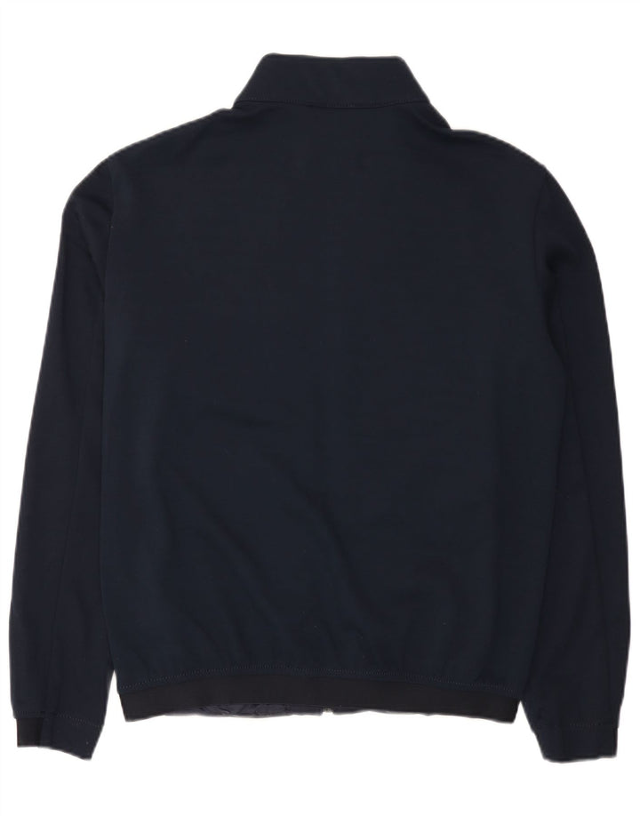 Zara Mens Bomber Jacket UK 38 Medium Azul Marino Colorblock Poliéster