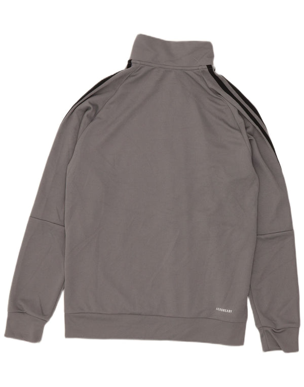Adidas Chicos Aeroready Chándal Top Chaqueta 13-14 Años Gris Poliéster