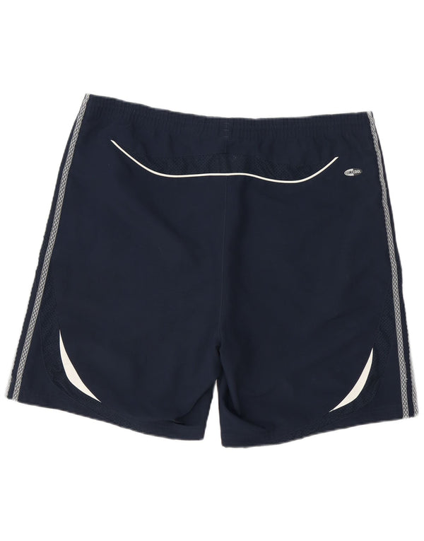 Adidas Mens Climacool Sport Shorts Grande Azul Marino Colorblock Poliéster