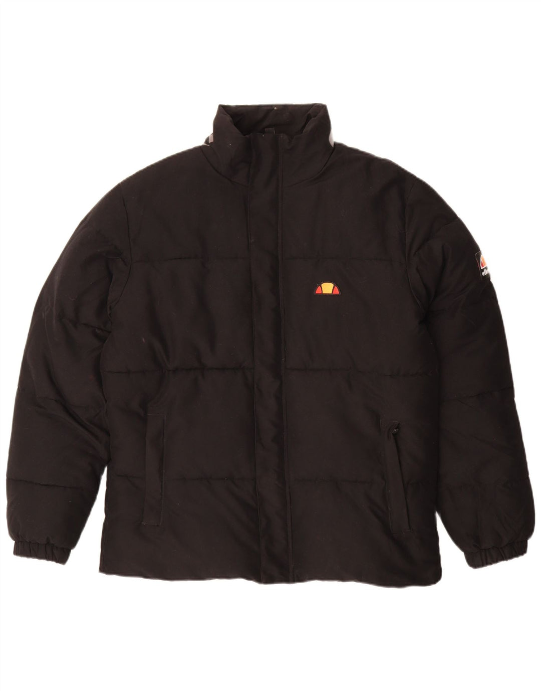 Ellesse Chaqueta acolchada gráfica para hombre UK 40 Large Poliéster negro