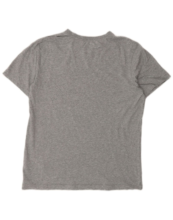 Camiseta Nike Hombre Top Small Gris Algodón