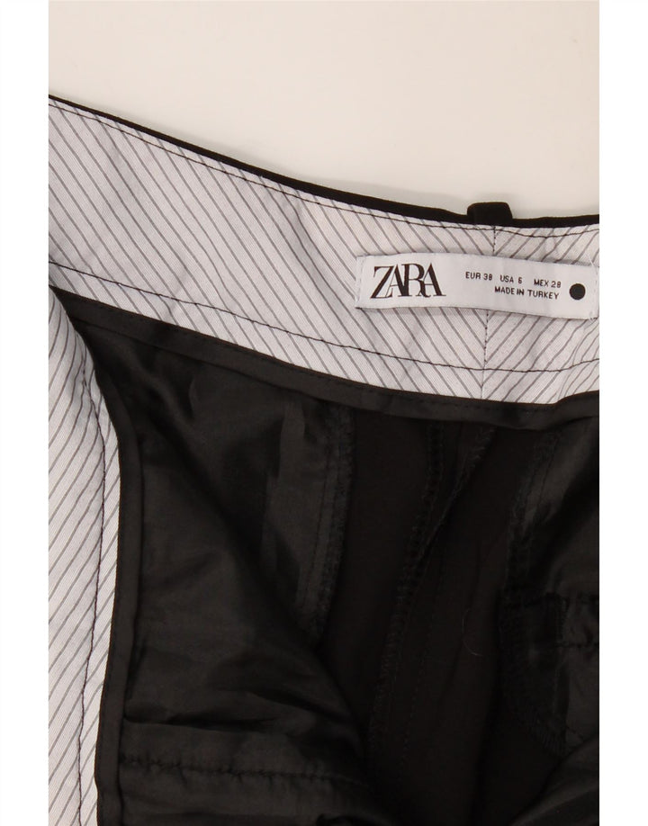 ZARA Pantalón chino slim para mujer EU 38 Small W28 L27 Negro