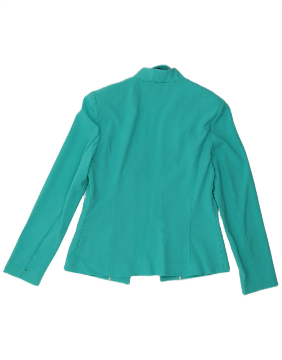 Marks & Spencer Chaqueta tipo blazer abierta para mujer UK 10 Small Turquesa Poliéster