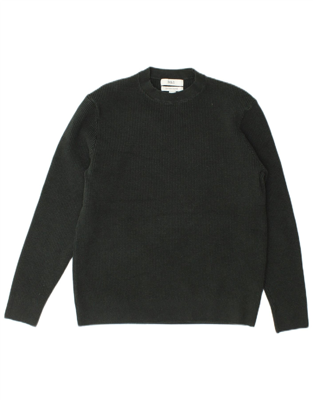 Marks & Spencer - Jersey de cuello redondo para mujer, talla 40, color verde medio