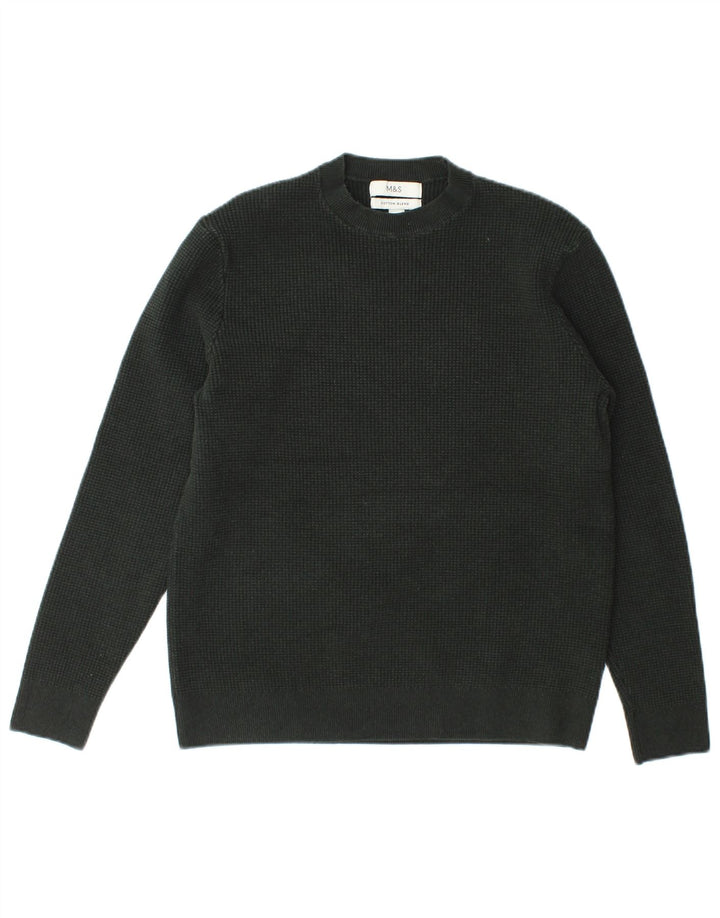 Marks & Spencer - Jersey de cuello redondo para mujer, talla 40, color verde medio