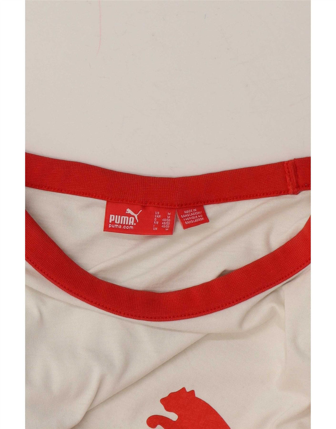Puma Camiseta Gráfica Para Hombre Top Medium Blanco Colorblock