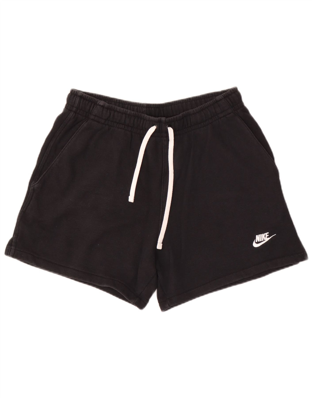 Pantalones cortos deportivos Nike para hombre de algodón negro mediano
