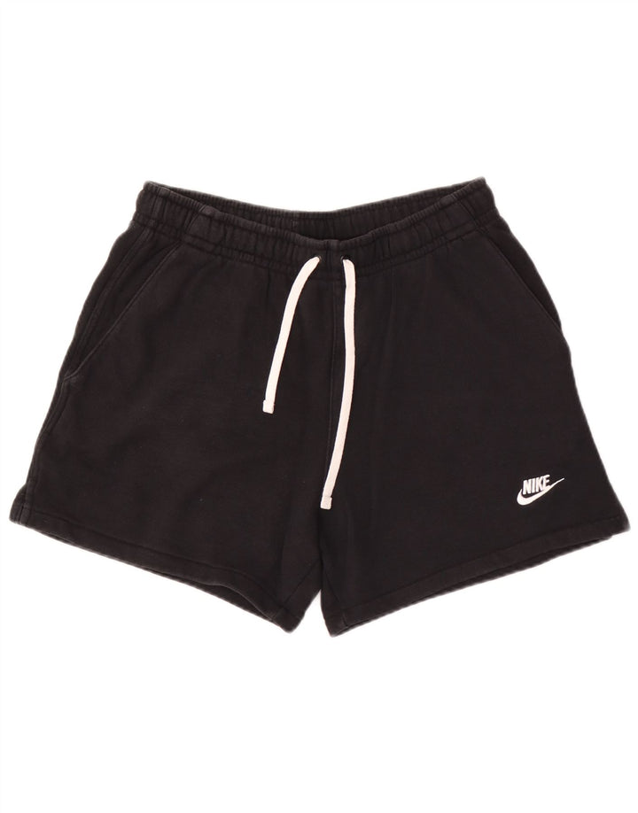Pantalones cortos deportivos Nike para hombre de algodón negro mediano