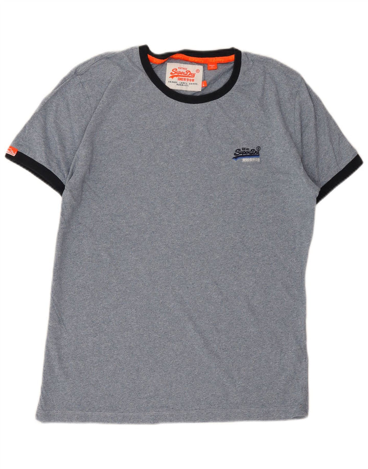 Superdry Camiseta para hombre Top Large de algodón azul