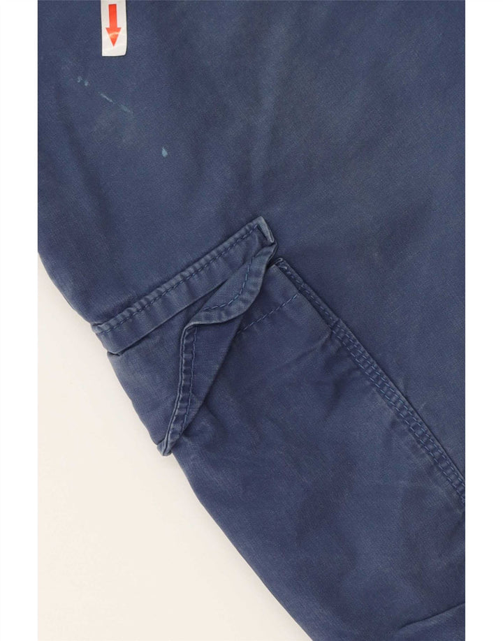 Marks & Spencer Pantalones cortos tipo cargo regulares para hombre W36 Algodón azul grande