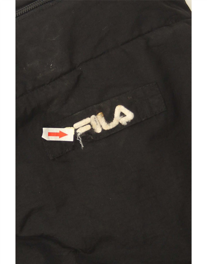 Fila Chaqueta acolchada con capucha para hombre UK 40 Large Poliamida negra