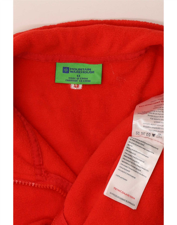 Mountain Warehouse Chaqueta polar con forro para niña 12-13 años Poliéster rojo