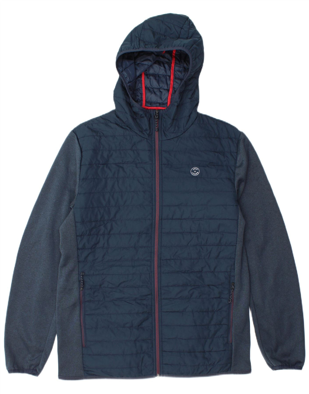 Jack & Jones Chaqueta acolchada con capucha para hombre UK 38 Medium Azul marino