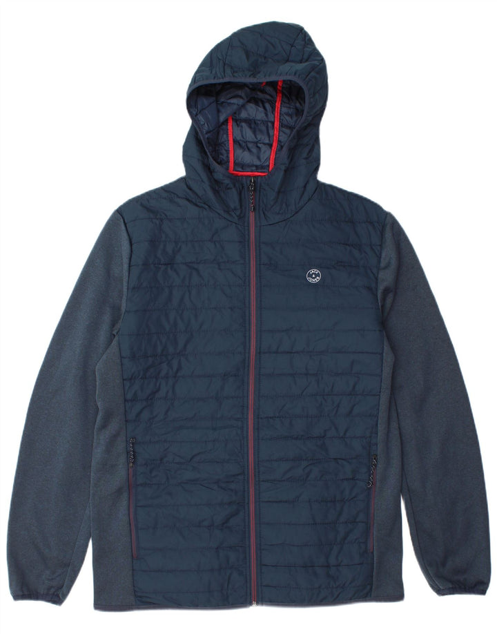 Jack & Jones Chaqueta acolchada con capucha para hombre UK 38 Medium Azul marino