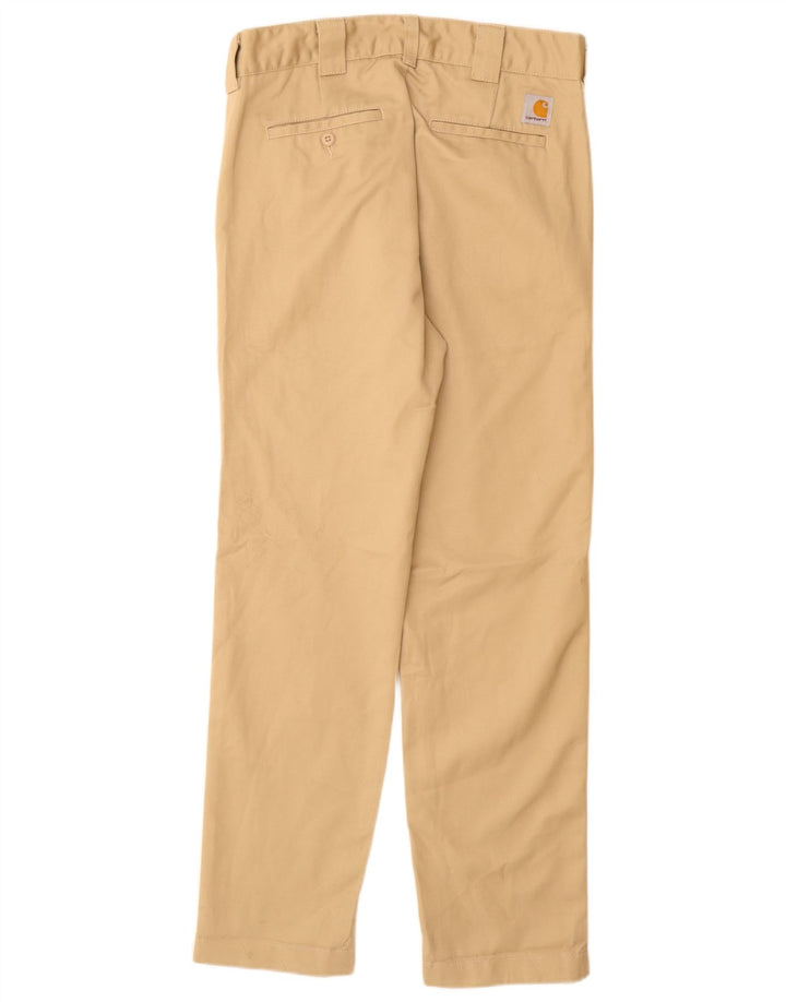 CARHARTT Pantalón chino slim para hombre W28 L30 Poliéster beige