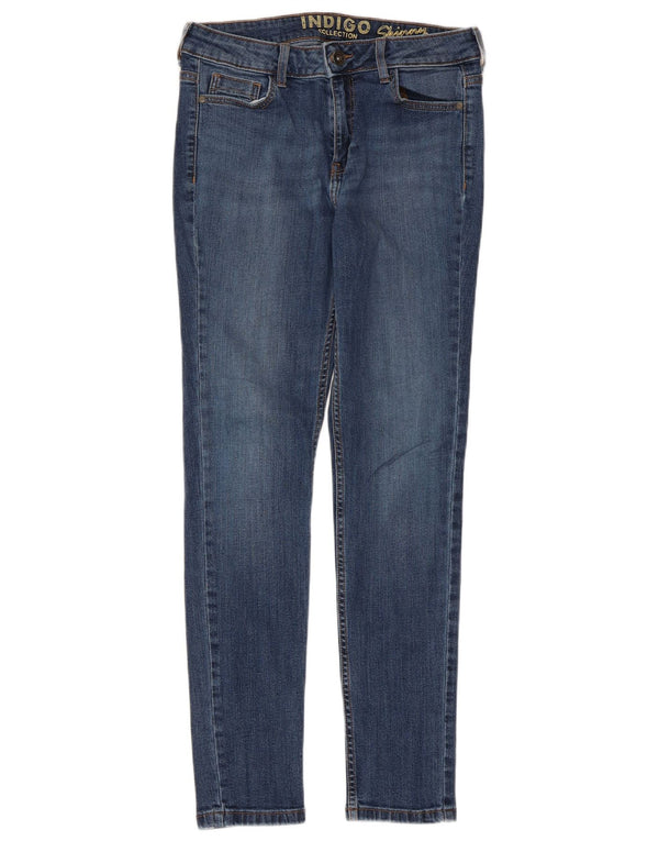 Marks & Spencer Vaqueros pitillo para mujer UK 12 Medium W30 L29 Algodón azul