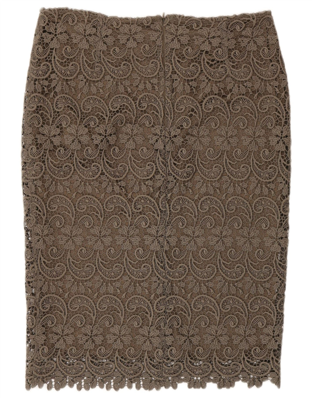 Marks & Spencer Falda recta autógrafo para mujer UK 12 Medium W30 Caqui