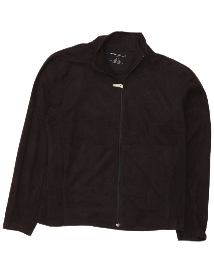 Eddie Bauer Chaqueta polar para hombre UK 40 Grande Poliéster negro