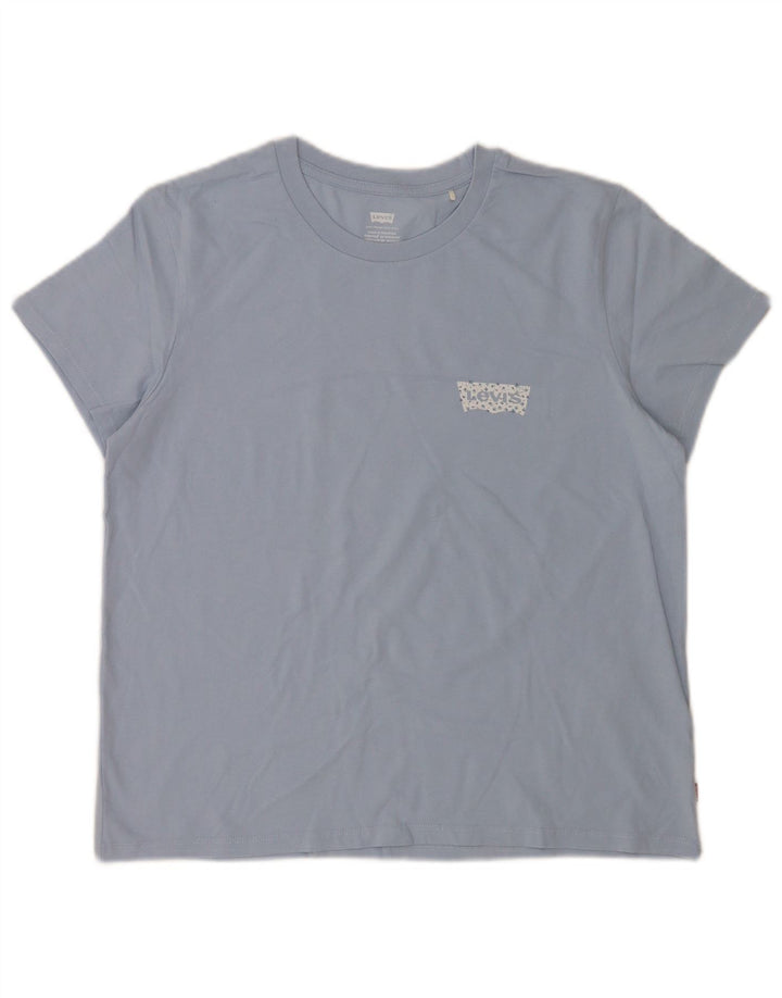 Levi's Camiseta para mujer Top UK 46 Large Azul Algodón