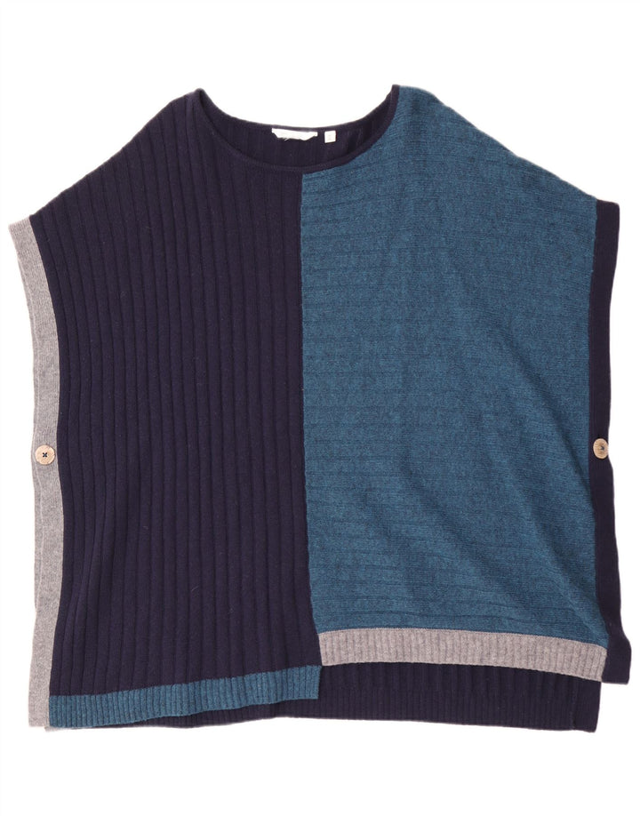 Jersey tipo poncho para mujer de White Stuff, talla grande, color azul marino