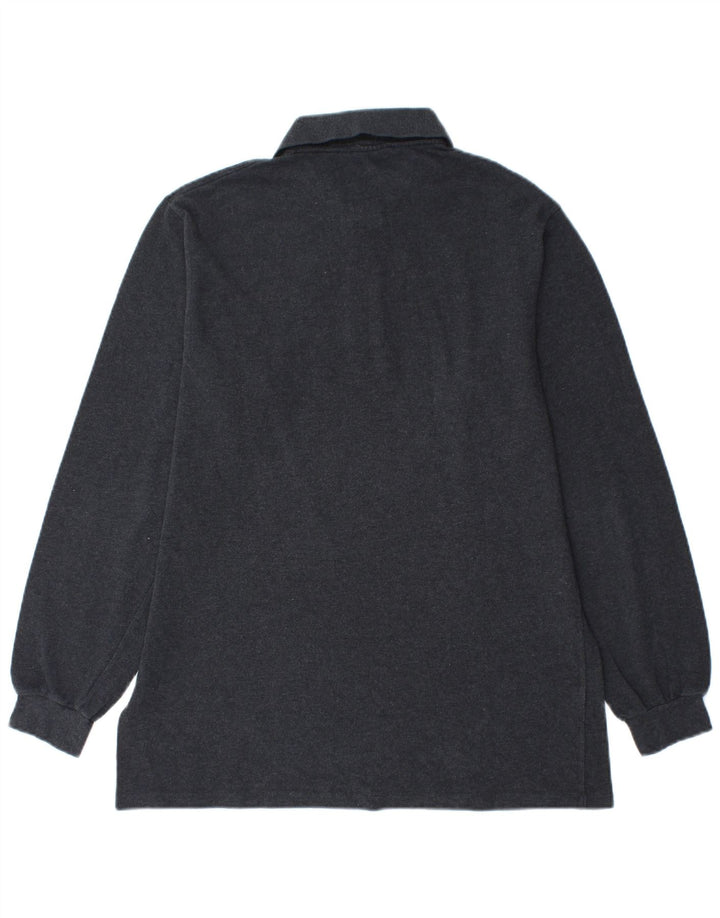 Lacoste Polo de manga larga para hombre talla 4 algodón gris medio