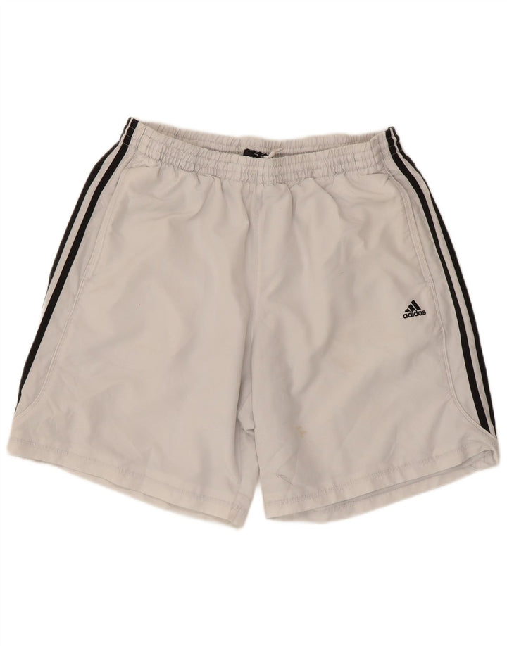 Adidas Pantalones cortos deportivos para hombre XL Blanco Poliéster