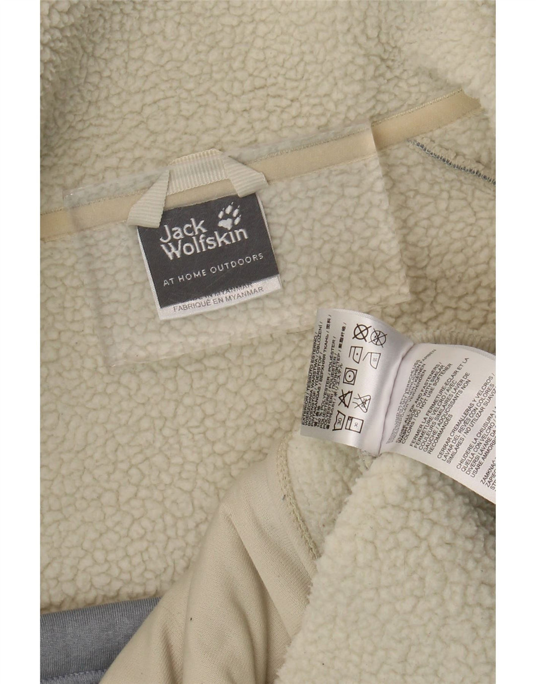 Jack Wolfskin Chaqueta Sherpa para Mujer UK 46 Grande Poliéster Azul