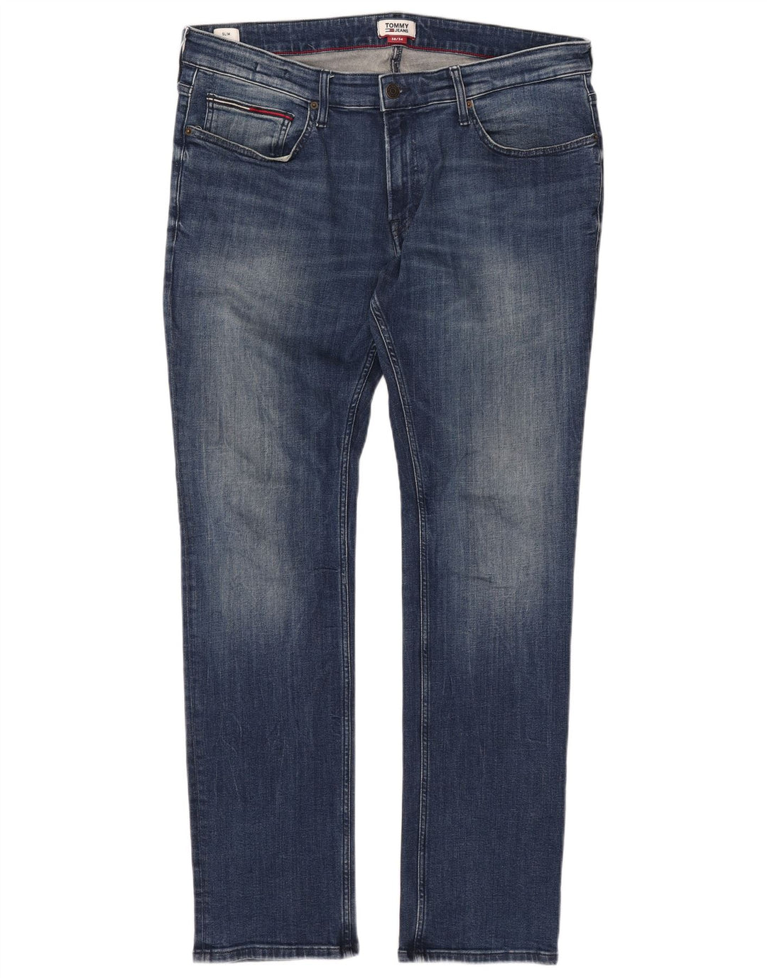TOMMY HILFIGER Vaqueros ajustados para hombre W38 L34 Algodón azul