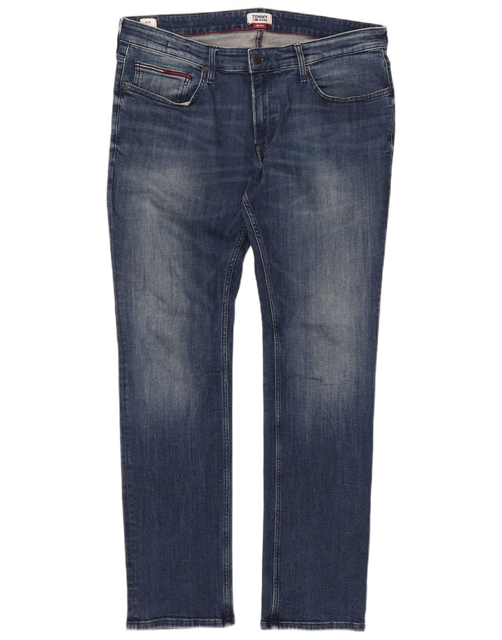 TOMMY HILFIGER Vaqueros ajustados para hombre W38 L34 Algodón azul