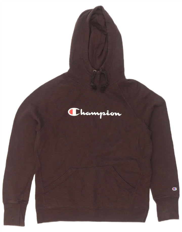 Champion Sudadera con capucha gráfica para hombre XS Poliéster negro
