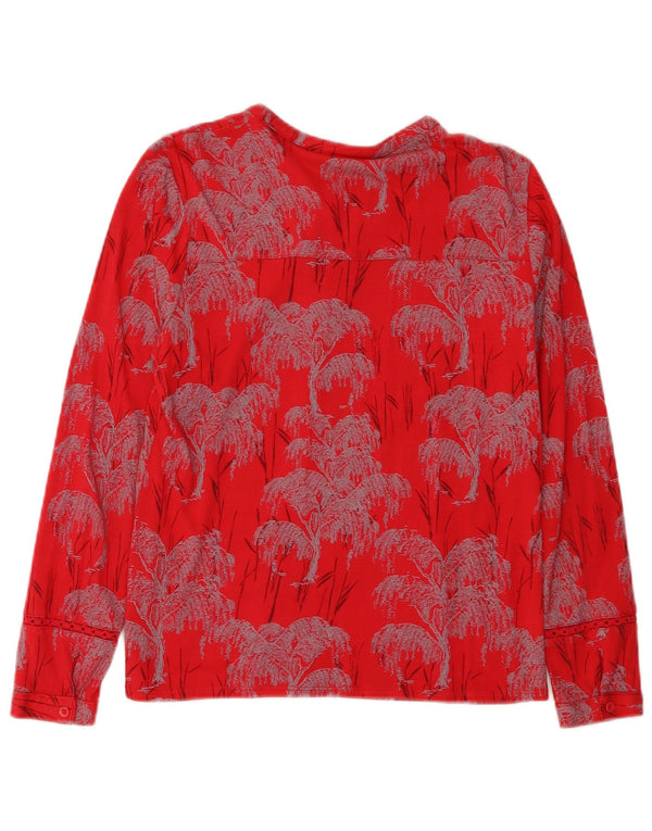 Blusa camisera para mujer de White Stuff, talla 8, talla pequeña, color rojo y modal floral