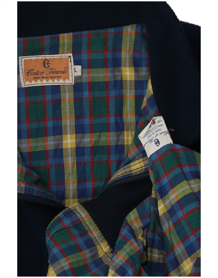 Conte of Florence Chaqueta polar para hombre, talla 40, poliéster azul marino grande