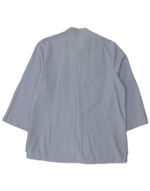 Marks & Spencer Blusa de manga 3/4 para mujer UK 40 Poliéster azul medio