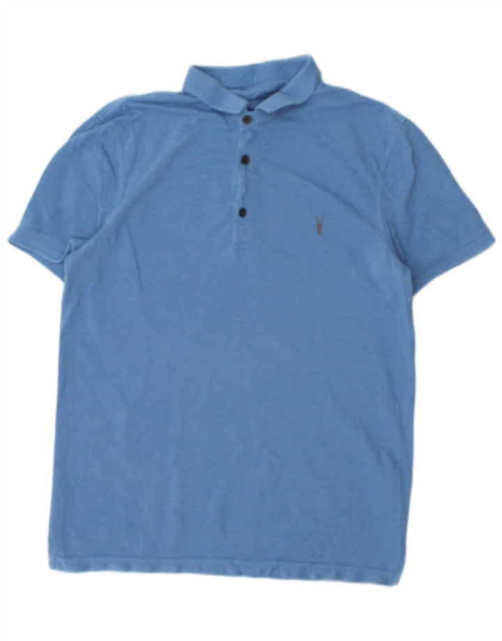 ALL SAINTS Polo Hombre Pequeño Algodón Azul