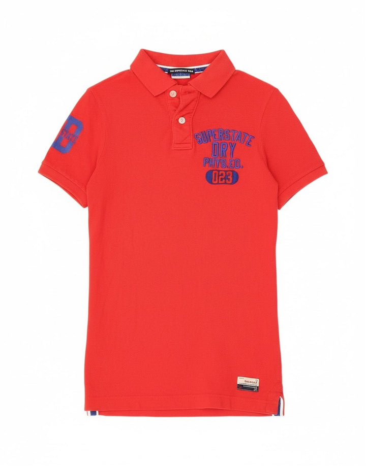 Superdry Polo Gráfico Para Hombre De Algodón Rojo Pequeño