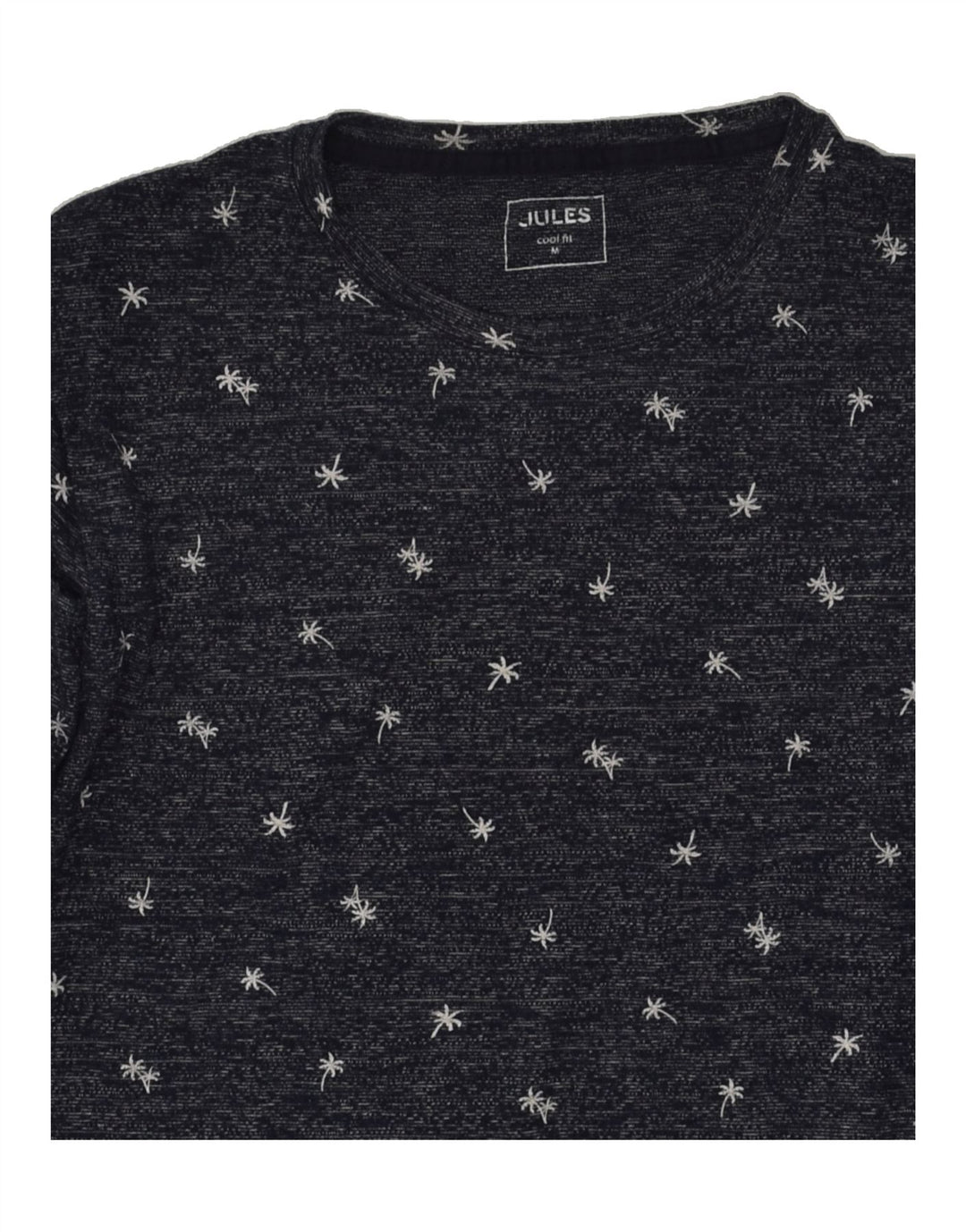JULES Mens T-Shirt Top Medium Navy Blue Floral Cotton | Vintage Jules | Thrift | Second-Hand Jules | Used Clothing | Messina Hembry 