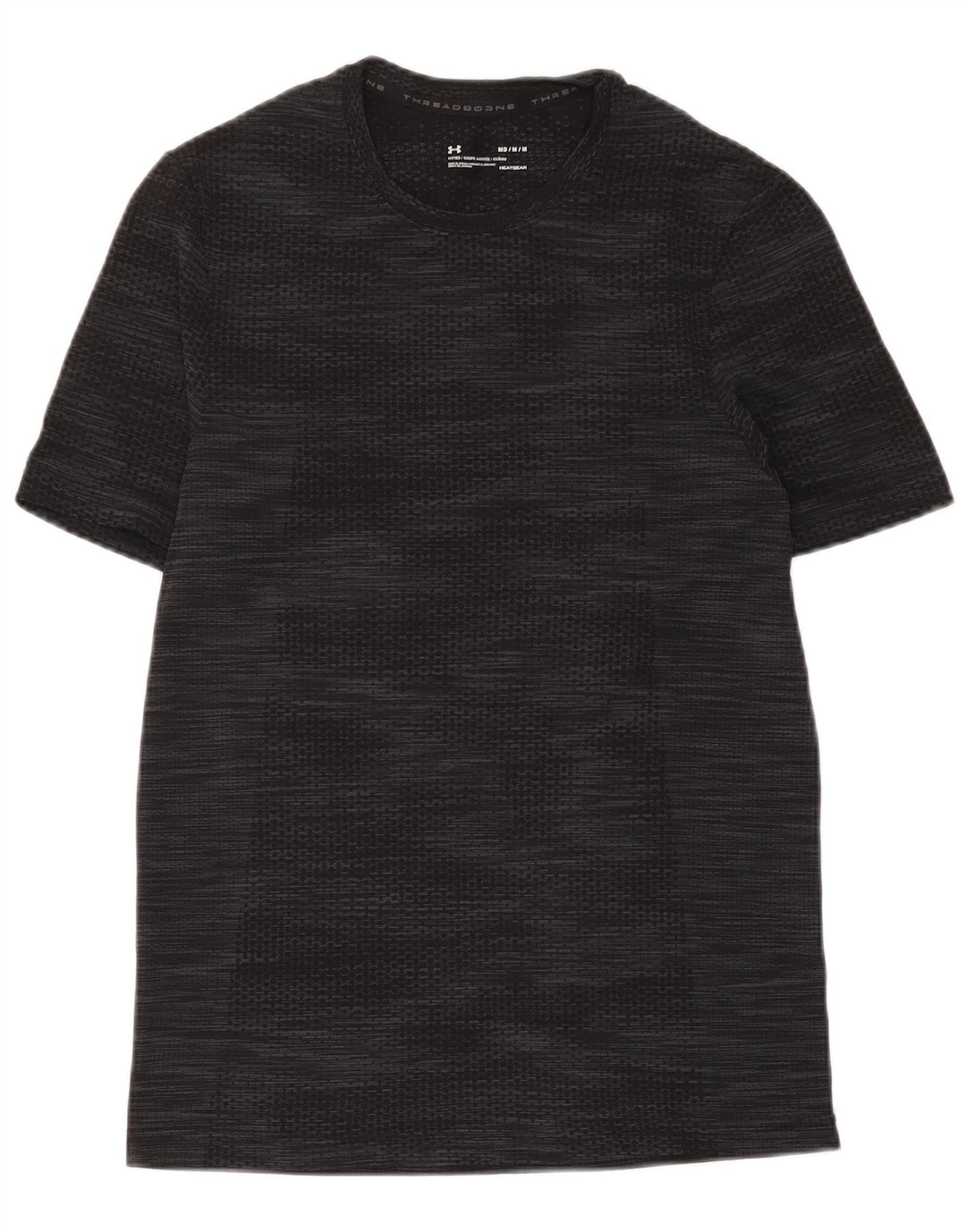 Under Armour Camiseta Heat Gear para hombre, talla mediana, moteada en negro