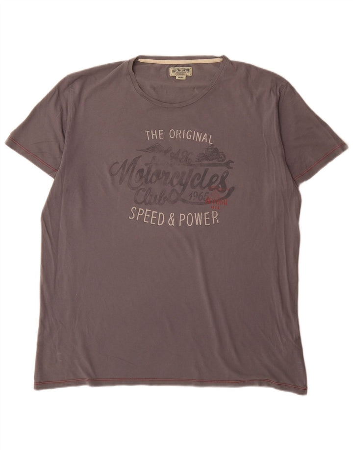 Marlboro Classics Camiseta gráfica para hombre Top 2XL Algodón gris