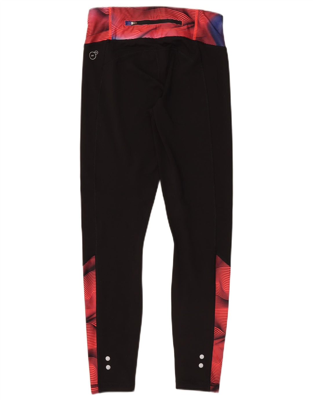 Puma Leggings con estampado abstracto para mujer, talla 10, color negro, pequeño