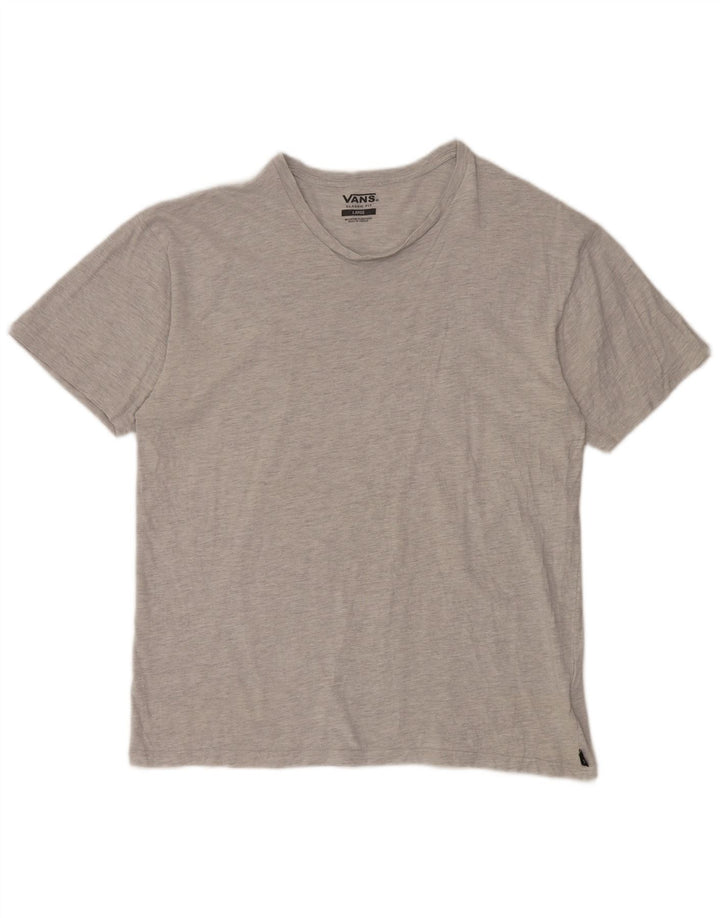 Camiseta Vans Classic Fit para hombre, talla grande, algodón gris