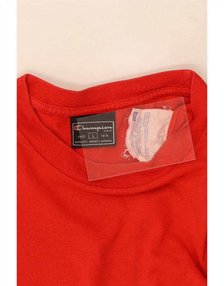 CHAMPION Camiseta para hombre Top Large Red Cotton