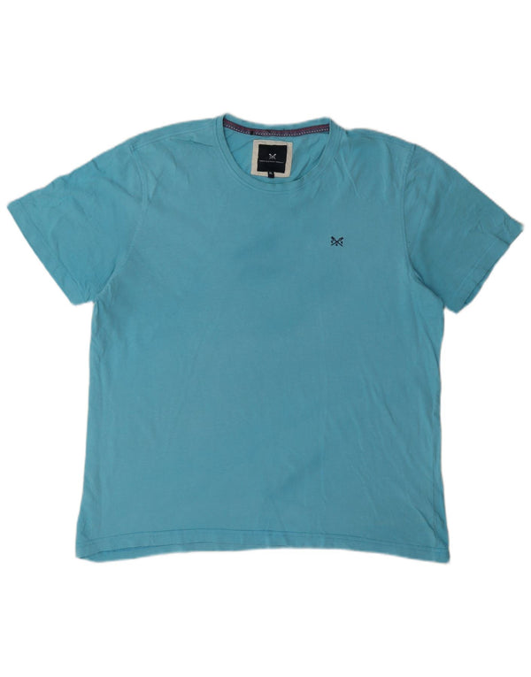 Crew Clothing Camiseta para hombre Top XL Algodón azul