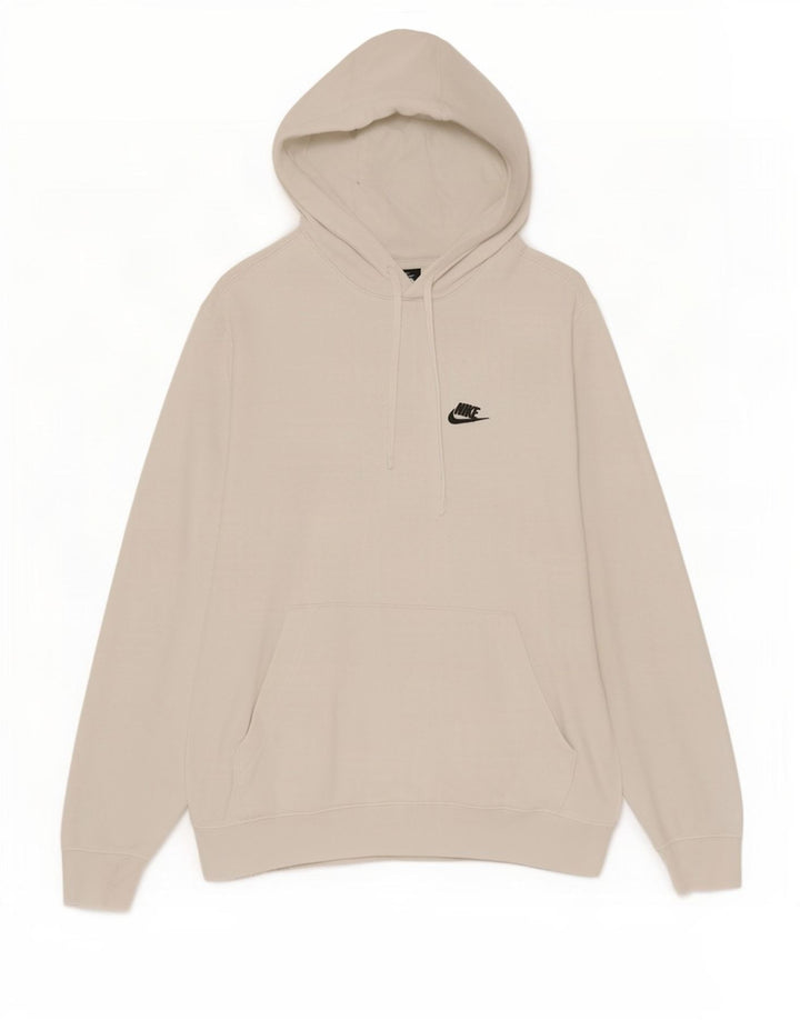 Nike - Sudadera con capucha para hombre, talla grande, algodón blanco
