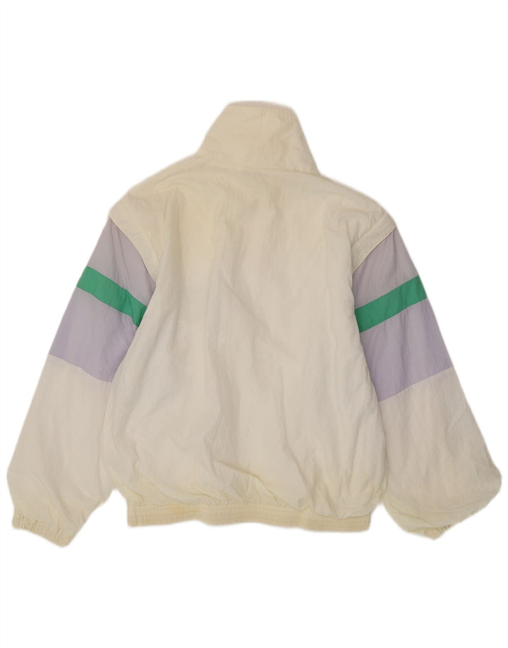 Belfe - Chaqueta de chándal para hombre, talla grande, color blanco, poliamida