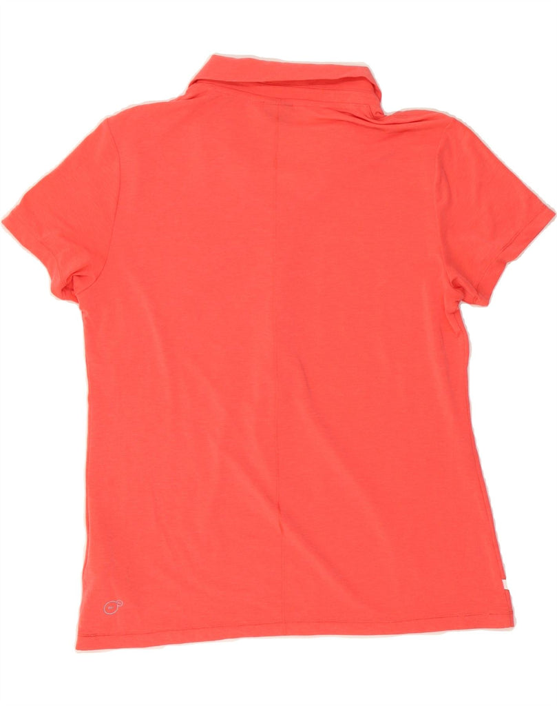 PUMA Womens Polo Shirt UK 14 Medium  Red Polyester Vintage Puma and Second-Hand Puma from Messina Hembry 