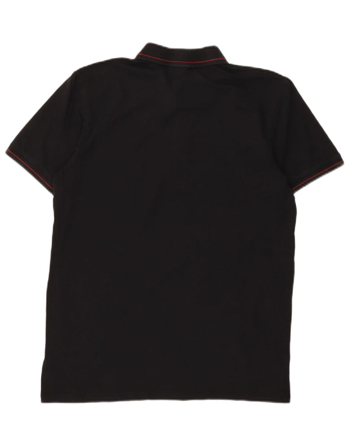 HUGO BOSS Polo de corte slim para hombre de algodón negro mediano