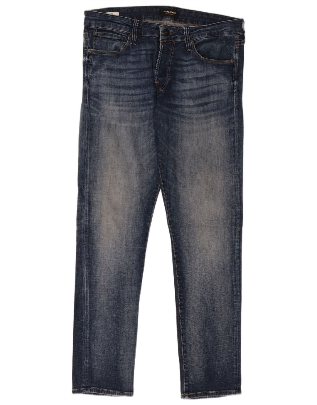 Jack & Jones Hombre GLENN Slim Jeans W34 L32 Algodón Azul